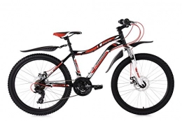 KS Cycling Mountainbike KS Cycling Jugendfahrrad Mountainbike MTB Hardtail 24'' Phalanx schwarz-weiß-rot