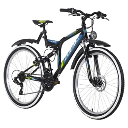 KS Cycling Mountainbike KS Cycling Mountainbike ATB Fully 26" Zodiac schwarz-grün RH 48 cm