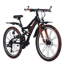 KS Cycling Mountainbike KS Cycling Mountainbike Fully 24'' ATB Crusher schwarz-rot 36 cm