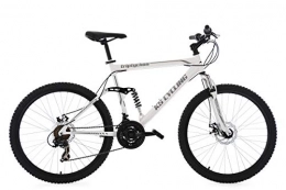 KS Cycling Mountainbike KS Cycling Mountainbike MTB Fully Triptychon 26'' weiß RH 51 cm