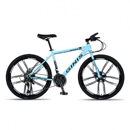 LHQ-HQ Mountainbike LHQ-HQ Student Auto Scheibenbremse 24 Zoll 27-Gang High Carbon Carbon Zehn-Rad Erwachsenen Fahrrad Männlich Und Weiblich Rennrad, Blau