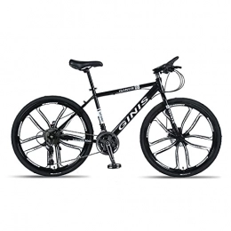 LHQ-HQ Mountainbike LHQ-HQ Student Auto Scheibenbremse 24 Zoll 27-Gang High Carbon Carbon Zehn-Rad Erwachsenen Fahrrad Männlich Und Weiblich Rennrad, Schwarz