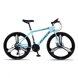 LHQ-HQ Fahrräder LHQ-HQ Student Auto Scheibenbremse 26-Zoll-24-Gang-High-Carbon-Stahl Dreirädrigen Erwachsenen Fahrrad Männlich Und Weiblich Rennrad, Blau