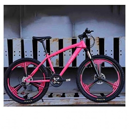 LILIS Mountainbike LILIS Mountainbike Fahrrad Mountainbike MTB Erwachsene Straßen-Fahrräder for Männer und Frauen 26in Räder Adjustable Speed-Doppelscheibenbremse (Color : Pink, Size : 24 Speed)