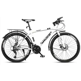 LILIS Mountainbike LILIS Mountainbike Mountainbike Erwachsene MTB Fahrrad-Straßen-Fahrräder Einstellbare Geschwindigkeit for Männer und Frauen 26in Räder Doppelscheibenbremse (Color : White, Size : 27 Speed)