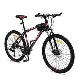 LLF Mountainbike LLF Fahrrad, 24-Zoll-Mountainbike, Variable Geschwindigkeit MTB-Fahrrad Mit Federung Gabel, Dual-scheibenbremse, Städtisches Pendler-City-Fahrrad(Size:30 Speed, Color:rot)