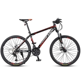 LLF Mountainbike LLF Fahrrad, Erwachsene Mountainbike, 24 Geschwindigkeiten, 24 / 26 / 27, 5-Zoll-räder, Kohlenstoffstahlrahmen, Doppelte Mechanische Scheibenbremsen, Mehrere Farben(Size:27.5inch, Color:Schwarz)