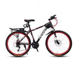 LRHD Mountainbike LRHD Mountain Bikes, 24 / 26 Zoll Mnner und Frauen MTB Fahrrad, High-Carbon Stahl Hardtail Stadt Bahn-Fahrrad, Studenten Shift-Doppelscheibenbremsen Dmpfung Adjustable Seat, 21 Geschwindigkeit, Black