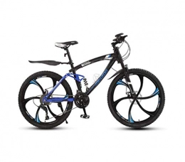 LUO Mountainbike LUO Bike ， 24-Zoll-Mountainbike für Erwachsene, Student Double Disc Brake City-Fahrrad, Snowbikes aus Kohlenstoffstahl, integrierte Räder aus Magnesiumlegierung, B, 27-Gang, B, 30 Geschwindigkeit