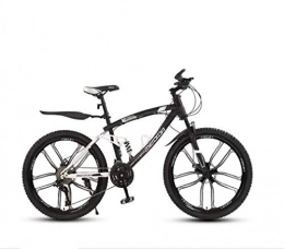 LUO Mountainbike LUO Fahrrad ， Mountainbike für Erwachsene mit weichem Schwanz, Snowbikes aus kohlenstoffhaltigem Stahl, City-Fahrrad mit Doppelscheibenbremse für Studenten, integrierte 24-Zoll-Räder aus Magnesiumleg
