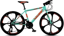 Lyyy Mountainbike Lyyy 24-Zoll-Mountainbikes, Doppelscheibenbremse Hardtail Mountainbike, Herren Damen High-Carbon Stahl All Terrain Alpine Fahrrad YCHAOYUE (Color : 27 Speed, Size : Blue 6 Spoke)