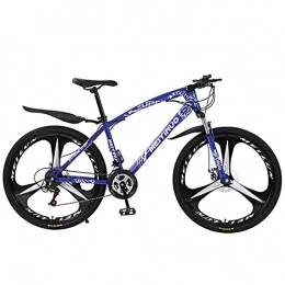 MENG Mountainbike MENG Mountainbike Mtb 26-Zoll-Räder Mit Kohlenstoffstahlrahmen 21 / 24 / 27-Gang Mit Doppelscheibenbremse Und Federgabel (Größe: 21 Geschwindigkeit, Farbe: Rot) / Blau / 24 Geschwindigkeit