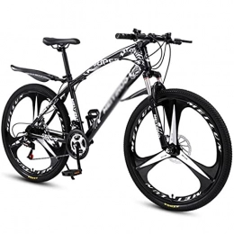 T-Day Mountainbike Mountainbike 26 Zoll 21 / 24 / 27 Geschwindigkeit Mountainbike Hohe Kohlenstoffstahl Rahmen Mtb Fahrrad Für Erwachsene Mit Voller Suspension Doppelscheibe Bremse Outoad Mounta(Size:21 Speed, Color:Schwarz)