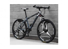 DYM Mountainbike Mountainbike 26-Zoll-Integralrad Unisex-Federung Mountainbike 21-Gang 24-Gang 27-Gang 30-Gang Student Mit Doppelscheibenbremse Aus Kohlenstoffstahl, Schwarzgrau, 27 Geschwindigk