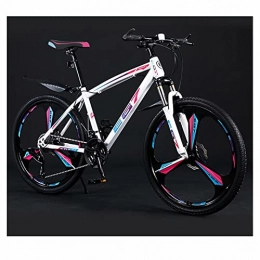 SHANRENSAN Mountainbike Mountainbike, Cross-Country-Mountainbike, 24-Zoll-26-Zoll-Mountainbike, Doppelscheibenbremse, Herren- Und Damen-Mountainbike Mit Variabler Geschwindigkeit(Buntes Puder-Dreimesserrad, 26 Zoll)