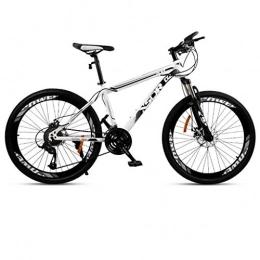 WGYDREAM Fahrräder Mountainbike Mountain Bike MTB 26” Mountainbike, Stahl-Rahmen Mountainbikes, Doppelscheibenbremse und Vorderradgabel, 21 / 24 / 27-Gang Mountainbike Mountain Bike MTB ( Color : Black , Size : 21-speed )