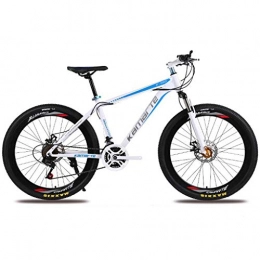 WGYDREAM Fahrräder Mountainbike Mountain Bike MTB Gebirgsfahrrad 21 / 24 / 27 Geschwindigkeit Front Suspension MTB Carbon Steel-Rahmen 26” Speichen Felgen Mountainbike Mountain Bike MTB ( Color : Blue , Size : 21speed )