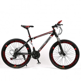 WGYDREAM Fahrräder Mountainbike Mountain Bike MTB Mountainbike, Stahl-Rahmen for Fahrräder, Doppelscheibenbremse und Vorderradgabel, 26inch Speichenrad Mountainbike Mountain Bike MTB ( Color : Red , Size : 24-speed )