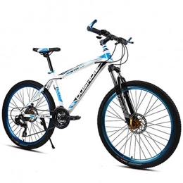 WGYDREAM Fahrräder Mountainbike Mountain Bike MTB Mountainbike, Stahl-Rahmen Hardtail Fahrräder, Vorderachse Und Doppelscheibenbremse, 26-Zoll-Räder Mag Mountainbike Mountain Bike MTB ( Color : Blue , Size : 24-speed )