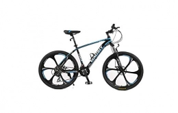 DYM Mountainbike Mountainbike Unisex Hardtail Mountainbike 24 / 27 / 30 Geschwindigkeiten 26 Zoll 6-Speichen-Räder Aluminiumrahmen Fahrrad Mit Scheibenbremsen Und Federgabel, Blau, 24 Geschwindigk