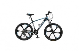 DYM Mountainbike Mountainbike Unisex Hardtail Mountainbike 24 / 27 / 30 Geschwindigkeiten 26 Zoll 6-Speichen-Räder Aluminiumrahmen Fahrrad Mit Scheibenbremsen Und Federgabel, Blau, 27 Geschwindigk