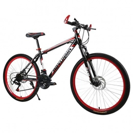 Mountainbikes Mountainbike Mountainbikes 26 Zoll Aufhängen MTB Jugendmountainbike Jugendfahrrad Shimano 21 Gang-Schaltung, Gabelfederung, Jungen-Fahrrad Herren-Fahrrad (rot)