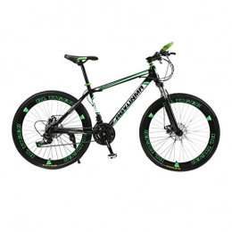 Mountainbikes Mountainbike Mountainbikes 26 Zoll Fahrrad Kohlenstoffreicher Stahl Strong Fully, geignet ab Scheibenbremse vorne und hinten, Vollfederung, Jungen-Herren Fahrrad, mit Vorder- und Hinterschutzblech (Grün)