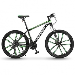 MYRCLMY Mountainbike MYRCLMY 24 Zoll Mountainbike Aluminium MTB Fahrrad Für Männer Urban Commuter Stadt Fahrrad-24 / 27 / 30-Geschwindigkeit Fahrrad Mountainbike Studenten Im Freien, Grün, 24 Speed