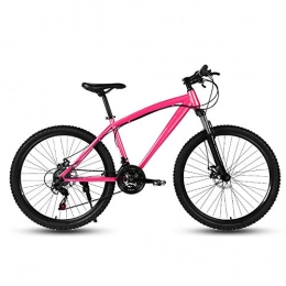 ndegdgswg Fahrräder ndegdgswg Pink Mountainbike, 26 Zoll 21 / 24 / 27 Geschwindigkeit Doppelscheibenbremse Student Einrad Fahrrad Mit Variabler Geschwindigkeit 26inches24speed Pinkspokewheel