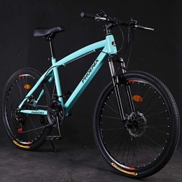 NENGGE Mountainbike NENGGE Hardtail MTB 26 Zoll für Erwachsenen Damen, 21 / 24 / 27 Gang-Schaltung Jugend Mädchen Mountainbike Fahrräder mit Gabelfederung & Scheibenbremsen, Rahmen aus Kohlenstoffstahl, Grün, 24 Speed