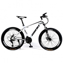 Novokart Fahrräder NOVOKART Country Mountain Bike 27.5 Zoll, Erwachsene MTB, Hardtail-Fahrrad mit verstellbarem Sitz, Verdickter Kohlenstoffstahlrahmen, Weiß schwarz, Speichenrad, 21-stufige Schicht