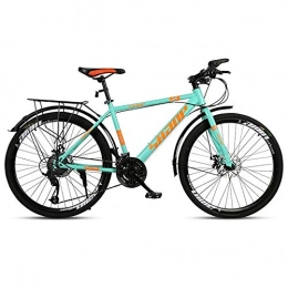 RSJK Mountainbike Outdoor-Mountainbike für Erwachsene Unisex-Geländefahrrad 27 Schaltsystem 26-Zoll-Aluminiumlegierungsrad Vorder- und Hinterradscheibenbremsen sicher und zuverlässig@Speichenrad_27 Schaltsystem 26 Z