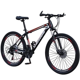 QCLU Mountainbike QCLU 26-Zoll-Mountainbike, Scheibenbremsen Hardtail MTB, Trekking Bike Männer Fahrrad Mädchen Fahrrad, volles Suspension Mountainbike, 30 Geschwindigkeit (Color : Red)