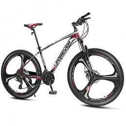 QMMD Mountainbike QMMD Unisex Erwachsenen MTB, 27.5 Zoll Mountainbike Gabel-Federung, Alu Rahmen Hardtail MTB, 24-27-30-33-Gang Kettenschaltung, Fahrrad mit Scheibenbremsen, Red 3 Spoke, 27 Speed