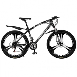 QQLK Mountainbike QQLK 26 Zoll Mountainbik Faltbares, Doppelscheibenbremse, 27 Gang, für Jungen, Mädchen, Herren und Damen, Schwarz