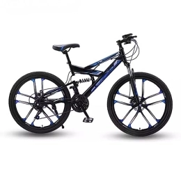 RASHIV Mountainbike RASHIV 26-Zoll-Mountainbike mit Variabler Geschwindigkeit, Double-Shock-Offroad-Mountainbike, Pendlerfahrrad, geeignet für Erwachsene und Jugendliche (Black Blue 30 Speed)