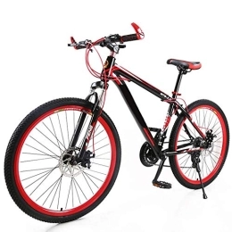 Relaxbx Mountainbike Relaxbx 24-Gang-Fahrrad MTB Mountainbike Scheibenbremsen Unisex, Rot