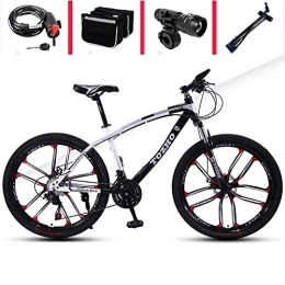 Relaxbx Mountainbike Relaxbx Mountainbike, Doppelscheiben-Offroad-Bremsenrennen für Männer und Frauen im Freien Cross Country-Fahrrad 26-Zoll- / 30-Gang-Schaltrad, gelb, 24-Zoll