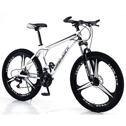 RSTJ-Sjef Mountainbike RSTJ-Sjef Mountainbike Für Erwachsene, 27-Gang 26 Zoll Trailbike Mit Doppelscheibenbremse Und Stoßdämpfender Vordergabel, Rahmen Aus High-Carbon-Stahl, Weiß