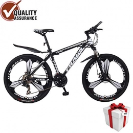  Mountainbike Running Mountainbike 26 Zoll 21 / 24 / 27 Speed Bikes Aluminiumlegierung Rahmen Mountainbike Mechanisches Doppelscheibenbremsrad, Black White, 24 inch 24 Speed