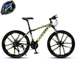 SHANRENSAN Mountainbike SHANRENSAN Mountainbike, Cross-Country-Bike FüR Erwachsene, 24 Zoll, 26 Zoll StoßDäMpfendes Fahrrad, Outdoor-Fahren, Berg-Cross-Country Komfortabler(Indigo-Zehnmesserrad, 24 Zoll)