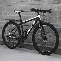 Unbekannt Mountainbike Unbekannt Mountainbike Fahrrad 27 Speed MTB 26 Zoll Dämpfung Suspension Bike, Black White