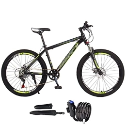 WBDZ Mountainbike WBDZ Outdoor-Mountainbike, 26-Zoll-Räder, 7-Gang-Männer und Frauen, universelles Cross-Country-Mountainbike, Doppelscheibenbremsen, Stoßdämpfung (mit Schutzblech, Autoschloss).