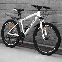 WJSW Fahrräder WJSW Adult Mountainbike, Strandrad mit hohem Kohlenstoffstahlrahmen, Offroad-Snowbikes mit Doppelscheibenbremse, 24-Zoll-Räder aus Aluminiumlegierung