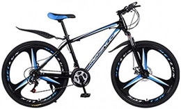 XBSLJ Mountainbike XBSLJ Mountainbikes, Klapprder Folding Outroad Bicycles 21 Speed 26 inch Double Disc Bicycle Full Suspension MTB Gears Dual Disc Brakes Adults Sports Outdoors-Blau