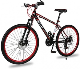 YANQ Mountainbike YANQ 26 Zoll Mountainbike Gabel mit Cushioned Stoßdämpfung, Mountainbike mit 21 Gängen, Rahmen Carbon Steel Brems Dual Drive A-Jungen-Mädchen-Fahrrad-System, Schwarz / Grün, Schwarz Rot