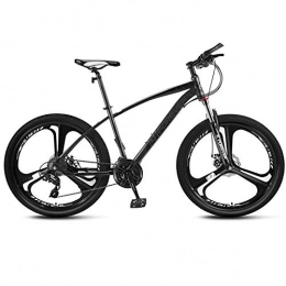 YeeWrr Mountainbike YeeWrr Lightweight Hybrid Bike Mountain Off-Road Bicycle, 24 / 26 / 27.5 Size 21 Gear Speed Regulation, Easy to Ride Environmentally Friendly Bicycle-New_3Spokes-Black_Gray_26inches