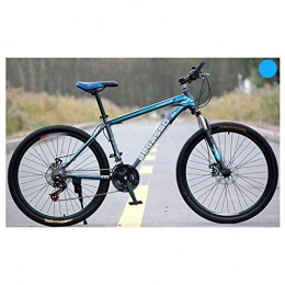 YISUNF Mountainbike YISUNF. Outdoor-Sport 26" Mountainbike Unisex 2130 Geschwindigkeiten Mountainbike, HighCarbon Stahlrahmen, Trigger-Umschalttaste (Color : Blue, Size : 24 Speed)