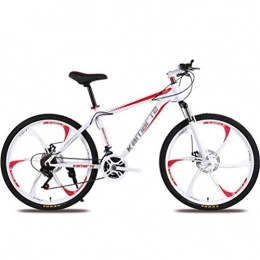 YOUSR Mountainbike YOUSR 24 Zoll 27 Speed Riding Damping Mountainbike, Commuter City Hardtail Bike Herren MTB White Red