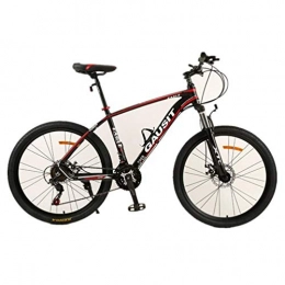 YOUSR Mountainbike YOUSR 26 Zoll Rad Rennrad, Fahrrad Doppelscheibenbremse Doppelfederung Mountainbike Black Red 24 Speed